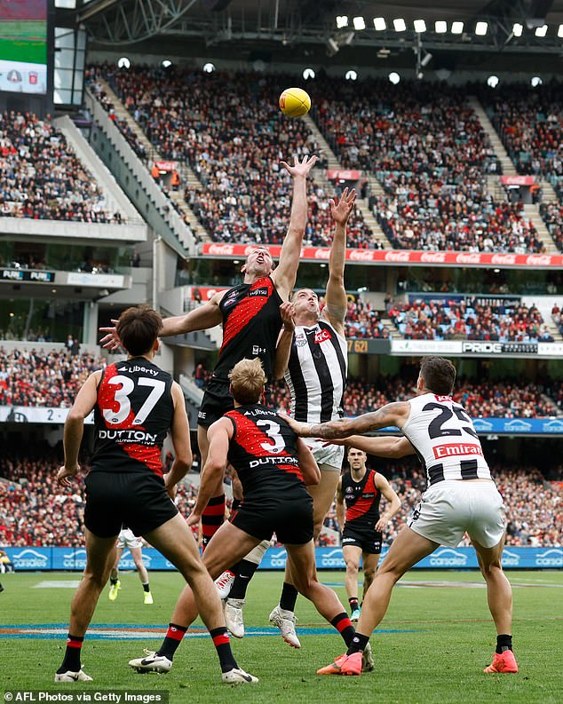 The Bombers drew with Collingwood in an Anzac Day classic in front of 93,644 fans last Thursday (pictured)