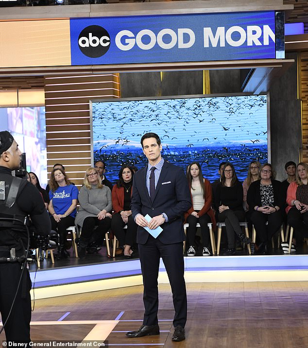 Marciano on the set of GMA in 2019 before being banned from the studio in 2022.