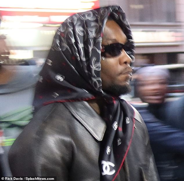 Offset, a member of the rap group Migos, was also seen entering MSG in New York City.
