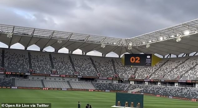 CommBank Stadium in Sydney was almost empty when Matildas stars Alanna Kennedy, Mackenzie Arnold and Caitlin Foord headlined the first Open Air Live event.
