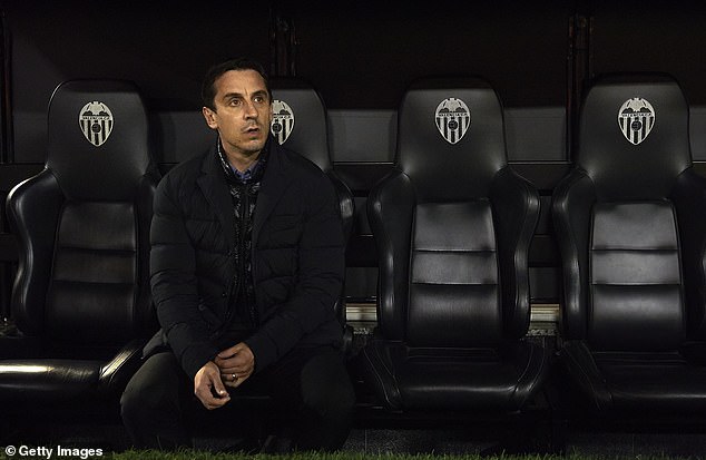 Neville won just three of his 16 LaLiga games in charge of Valencia before being sacked less than four months later.