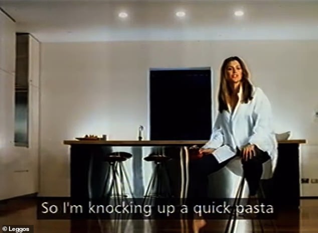 In the advert, which originally aired in 1999, Kate, 50, can be seen dressed in a white shirt and trousers and filmed inside a stylish kitchen.
