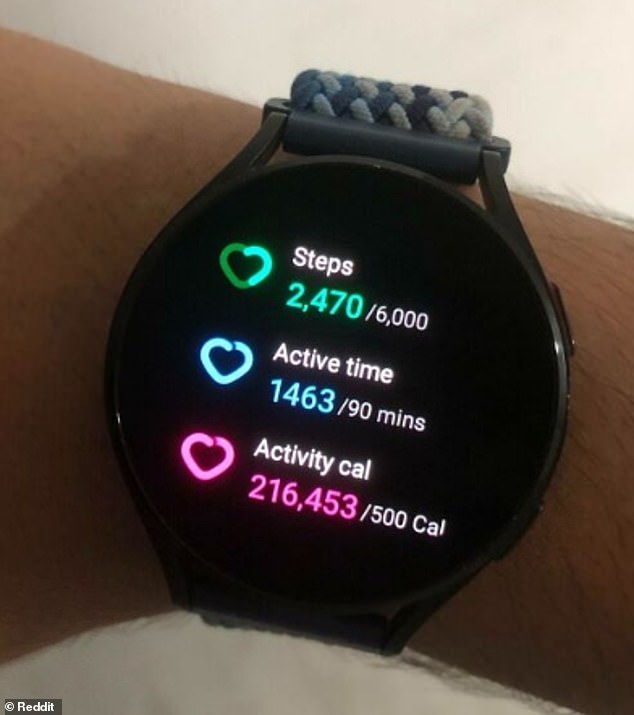 If only!  This sports watch appears to be defective and told its owner that he burned a whopping 216,453 calories during a workout