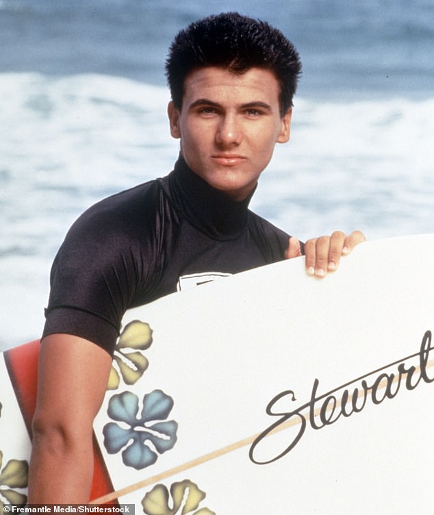 In the photo: Jeremy Jackson in Baywatch.  The couple had a bitter split in 2014 after being married for less than two years.