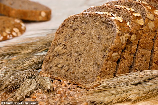 Two slices of whole wheat flour contain approximately 2 g of sugar and 0.86 g of salt.  It also contains about three times the amount of fiber with 6g in two slices and 9.4g of protein.