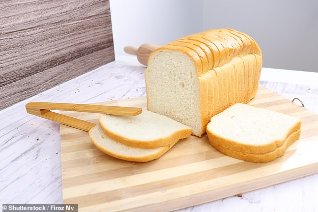 White bread contains about 2.8g of sugar and 0.72g of salt in two slices, it only contains 2g of fiber and 7g of protein.