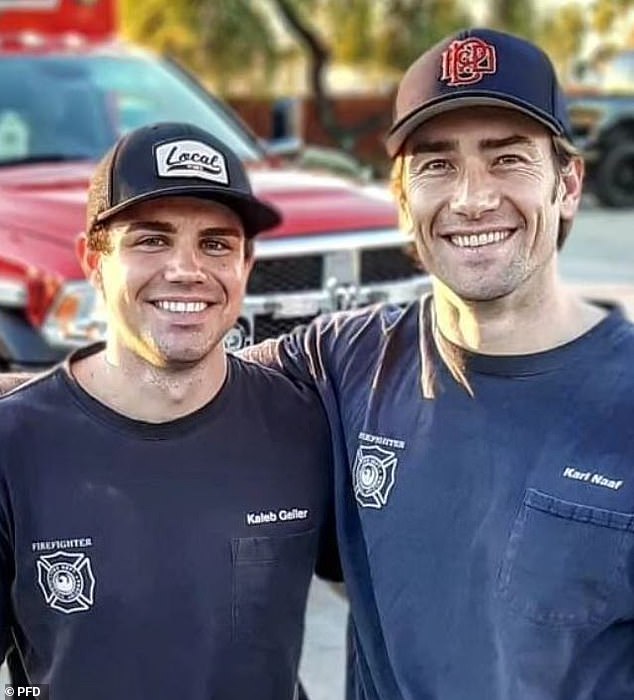 Karl (right) works at the Phoenix Fire Department, who issued a statement saying: 