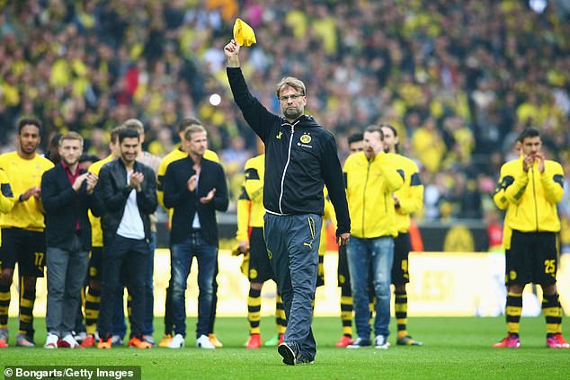 Klopp said an emotional farewell to Borussia Dortmund after seven years at the club in 2015