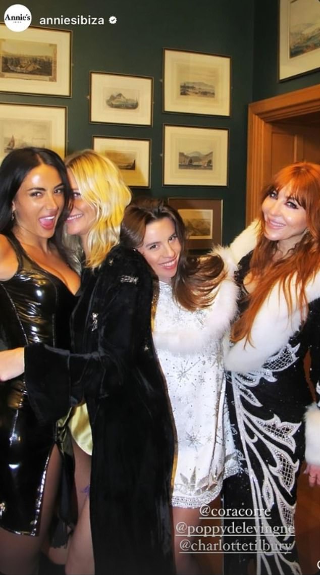 Charlotte Tilbury was among the wealthy guests who enjoyed the festivities.