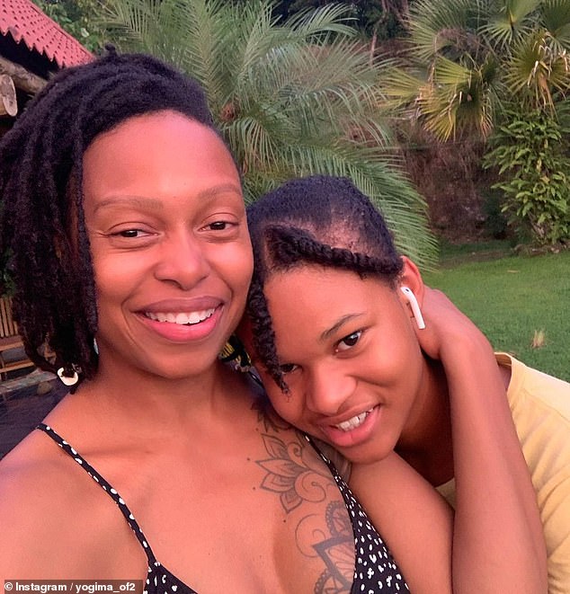 Kema (seen with her daughter) praised Costa Rica's strong sense of community, explaining: 'The locals are helpful whether they know you or not.  The community takes care of each other'