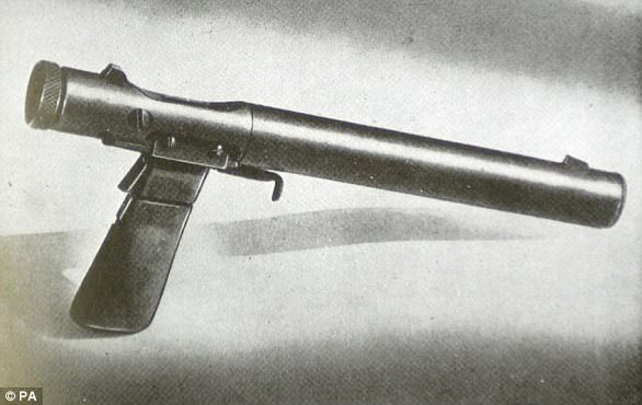 The SOE commissioned several types of silent pistols, such as the Welrod (pictured), which were key for officers trying to keep a low profile.