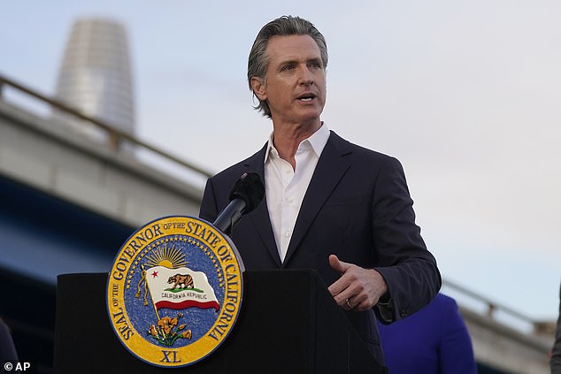 Democratic Gov. Gavin Newsom says people are coming back for the 'California dream'
