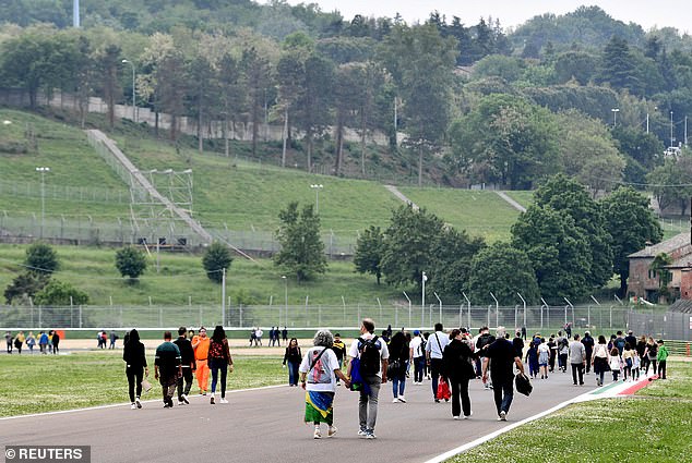 Several took to the track where Senna lost his life just 24 hours after the death of his fellow driver Roland Ratzenberger.
