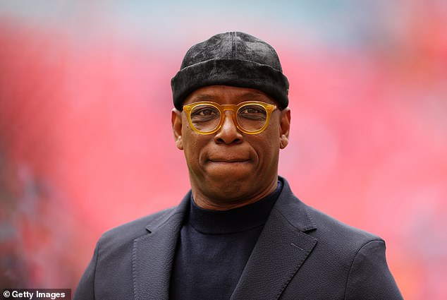 Ian Wright was given a microphone to make a speech over the intercom before the Bayern Munich home clash.