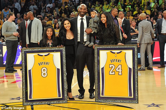 Kobe played in the NBA for 20 seasons and won five championships with the Lakers.
