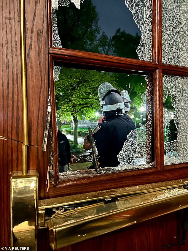 Images and videos showed extensive damage to Hamilton Hall after protesters were cleared Tuesday night.