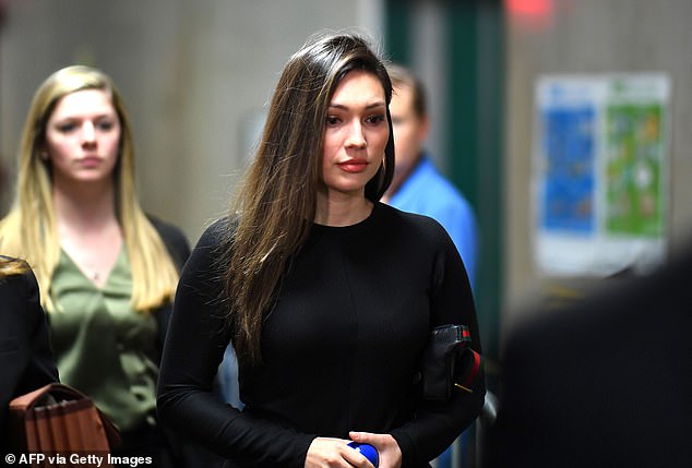 Weinstein was convicted in 2020 of raping Jessica Mann (pictured in court in 2020) at her Manhattan home in 2013.