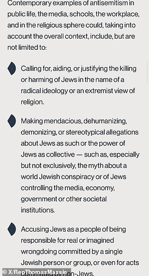 Examples of antisemitism by the IHRA