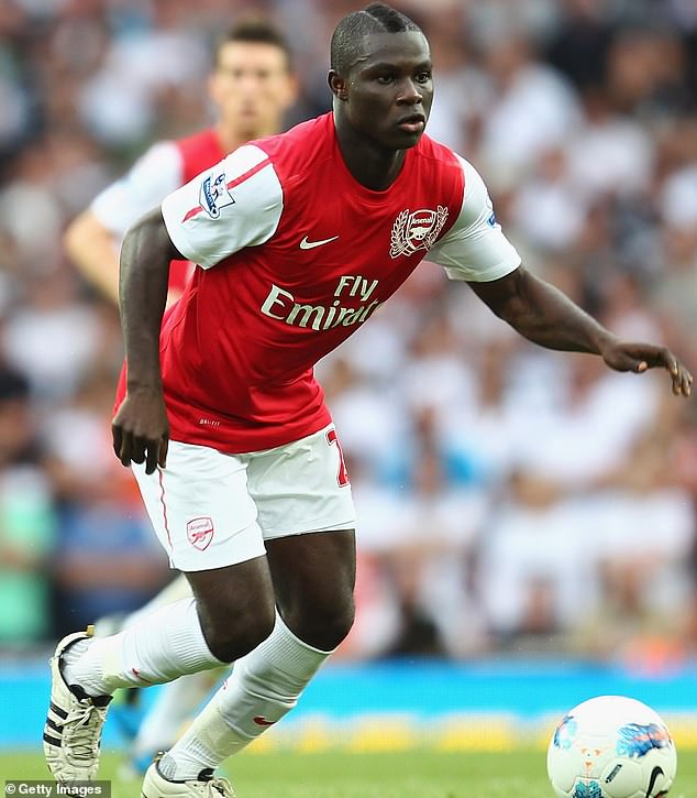 Frimpong (pictured playing for Arsenal in 2011) was accused of making his tenants' lives a 