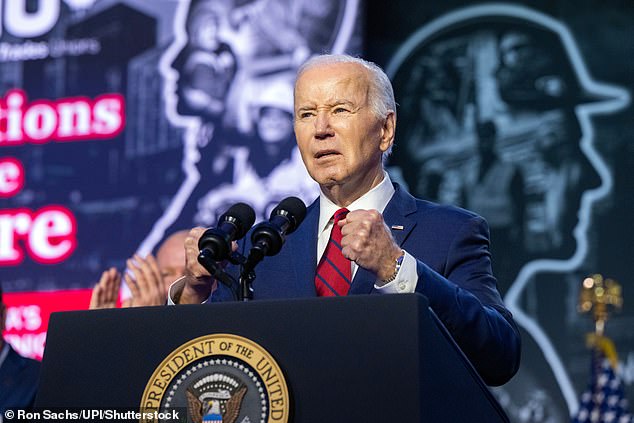 The presumptive Republican nominee was referencing Biden's speech to union members a week ago, where he read the instructions aloud.