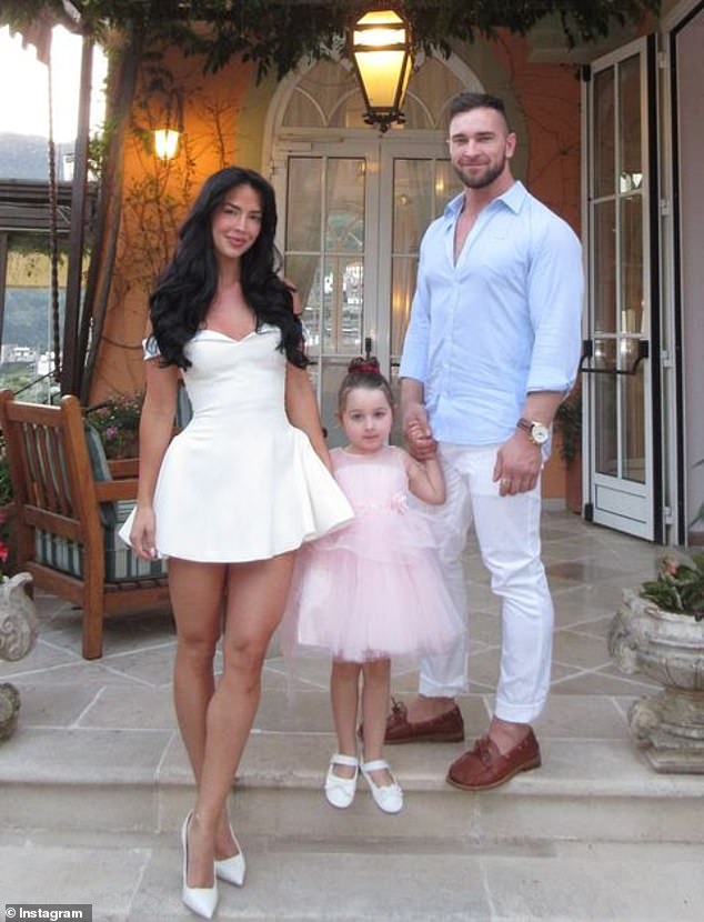 Tobi's five-year-old daughter Arna, who he shares with his ex and business partner Kayla Itsines, is also believed to have been at the ceremony after being spotted at the rehearsal dinner (pictured).
