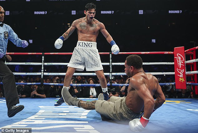 Garcia scored a surprising majority victory over his fellow American after knocking him down three times.