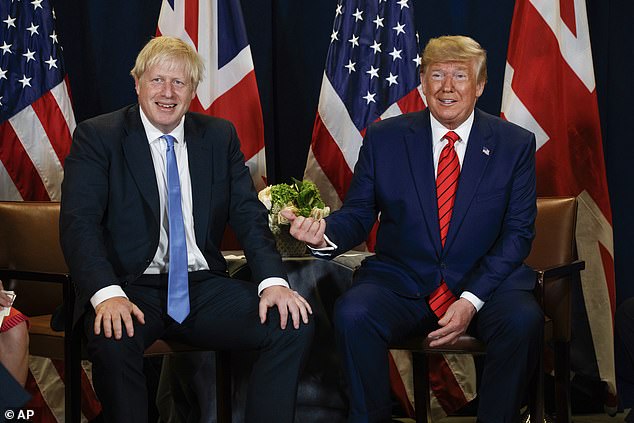 In 2016, while Boris Johnson was mayor of London, he joked that he would not travel to New York for fear of running into Trump, but the two later mended their relationship.