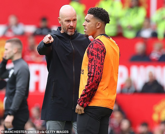Sancho joined Borussia Dortmund on loan after falling out with United coach Erik ten Hag