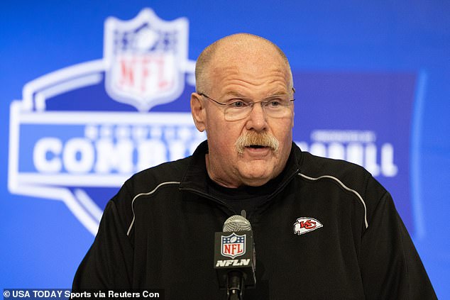 The Super Bowl winners (coach Andy Reid pictured) hope to be without Rice for half the season.