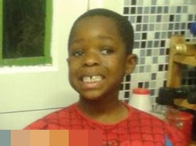 Daniel, pictured here in a red and blue Spiderman costume, was heading to school when he was attacked.