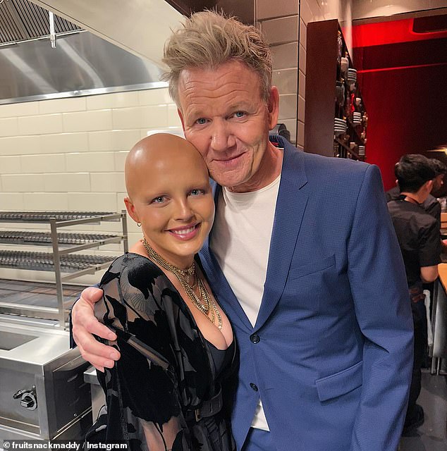 Chef Gordon Ramsay helped make her dreams come true by flying her to his restaurant and cooking for her after she revealed it was a bucket list aspiration.