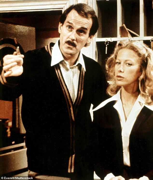 Cleese with his wife Connie, who played Sybil in the original BBC programme.  The couple divorced in 1978, but there are rumors that Booth will infiltrate the West End revival.