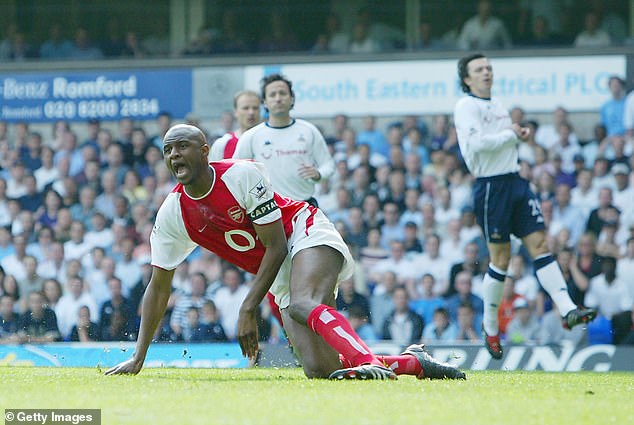 The physically imposing talismanic leader Patrick Vieira was the leader of the Invincible side.