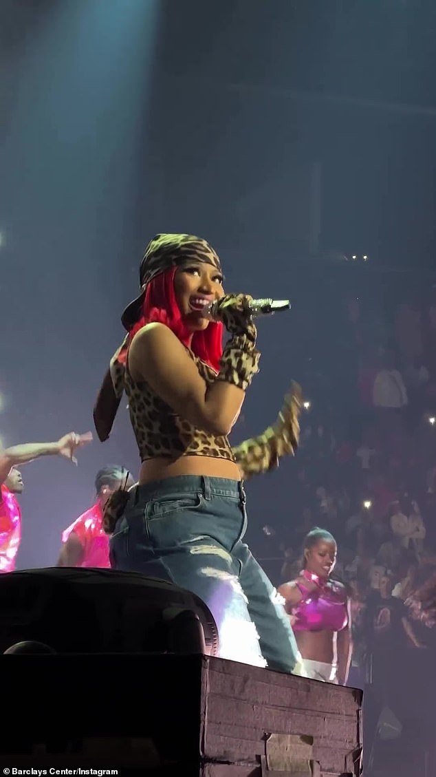 The Trinidadian rapper and 70-year-old singer kept the thousands of attendees on their feet as they performed their hit Pink Friday Girls.