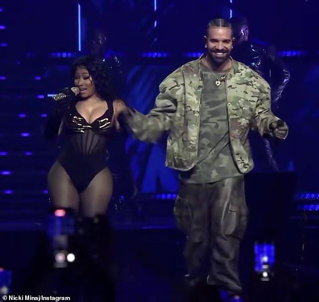On Tuesday, Nicki surprised her audience by bringing Young Money partner and frequent collaborator Drake on stage during her Pink Friday 2 World Tour stop at the Scotiabank Arena in her hometown of Toronto on Tuesday night.