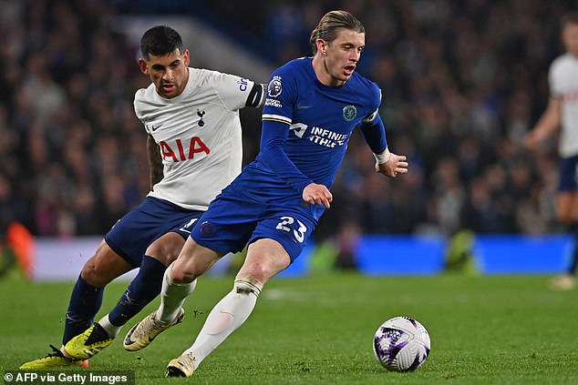 Midfielder Conor Gallagher injected energy into the heart of an injury-ravaged Chelsea side