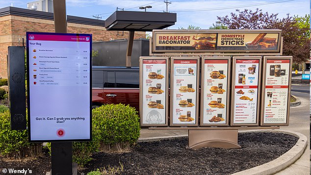 A Wendy's press release said its AI ordering system 
