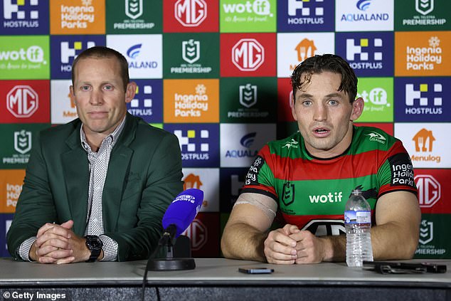 Bunnies interim coach Ben Hornby (pictured left with captain Cameron Murray after Thursday night's heavy defeat to Penrith) first worked with Bennett in 2009.