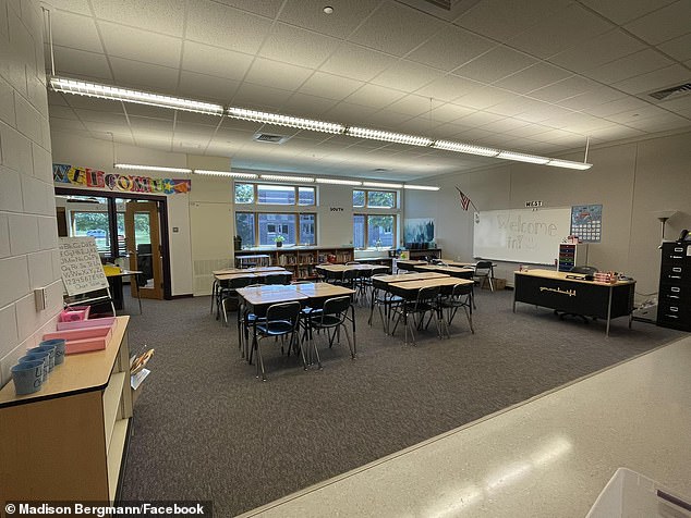 In August 2022, she posted a photo on Facebook of a classroom and shared her excitement about being ready for the new school year.  It's unclear if that was taken at River Crest Elementary School.