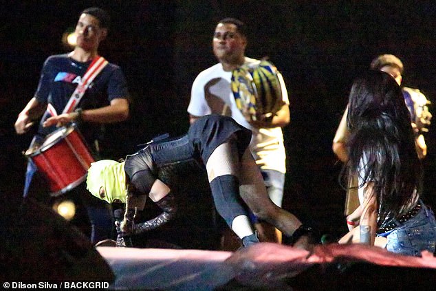Madonna appeared to twerk while facing the ground