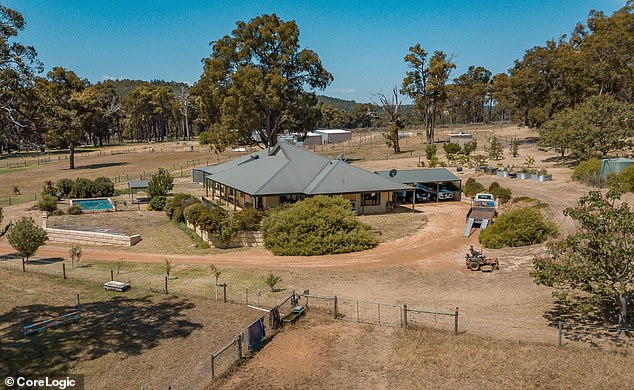 Barry Calverley and his wife owned this horse riding property in a picturesque valley of ancient woodland, orchards and vineyards near the Margaret River wine region.