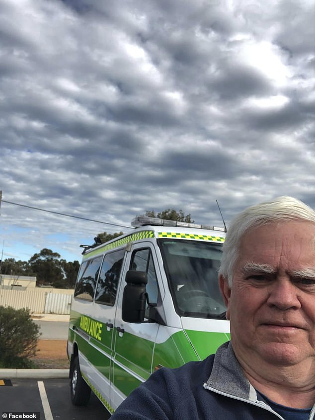 Barry Calverley, above with an ambulance taken to a WA mining site, has worked on oil and gas projects for resource giants such as Shell, Exxon Mobil, BHP and Santos.