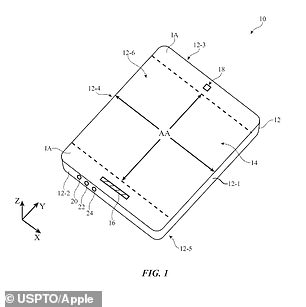 The May 2, 2024 patent, titled 'Electronic device with display and touch sensor structures' proposes that the device will have a 'flexible transparent wall portion' as well as 'opaque walls' that can be interacted with as 'layers'. tactile'.  possibly like the first generations of the iPod