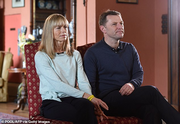 Kate and Gerry McCann pictured together during an interview with the BBC in April 2017.