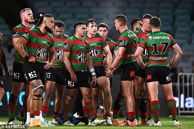 There was no immediate joy at Demetriou's dismissal, with the Rabbitohs thrashed by defending premiers Penrith.