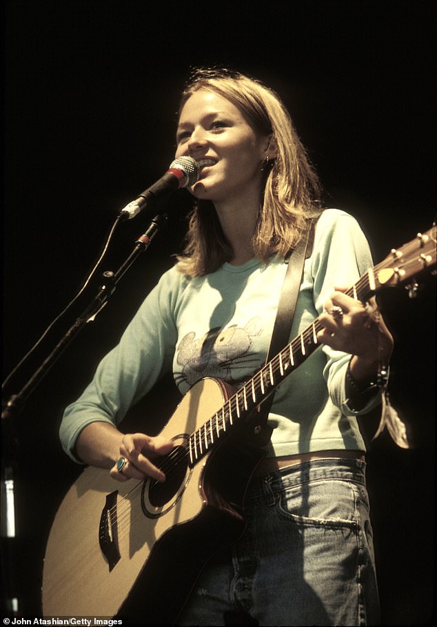 In the lengthy profile, Jewel spoke about overcoming a difficult upbringing and later struggles in life, which led her to find a sense of peace;  The Hands singer in the photo from 2000.
