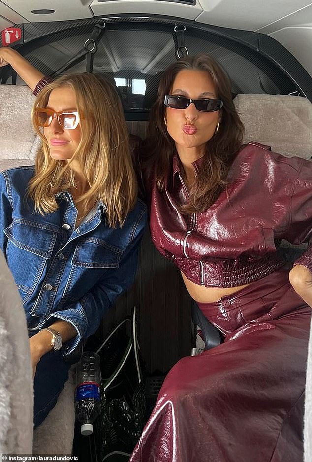 The model, 36, took to her Instagram Stories to reveal she was flying to visit the esteemed Cobram Estate olive groves in Victoria with her friend Kate Waterhouse.