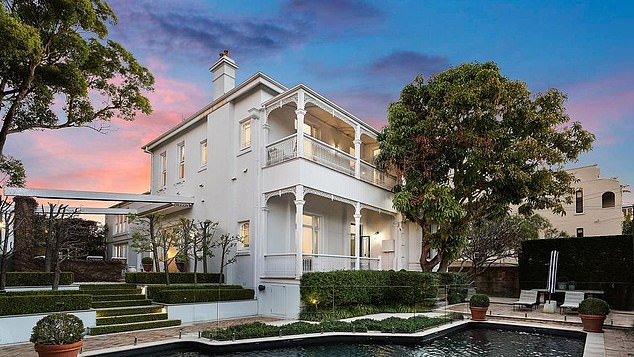 A Hong Kong buyer paid around $17 million for the Lavender Bay mansion (pictured), owned by Rugby Australia president Hamish McLennan and his wife Lucinda, on Sydney's north shore.