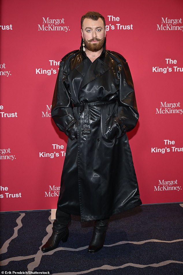 Not to be outdone, the Stay With Me hitmaker, 31, turned heads in a sleek shiny trench coat.