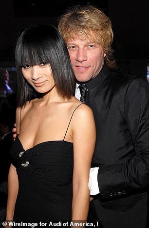 He was also seen hugging actress Bai Ling at the event.